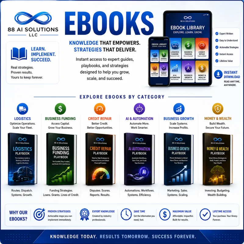 88 AI Solutions Ebooks