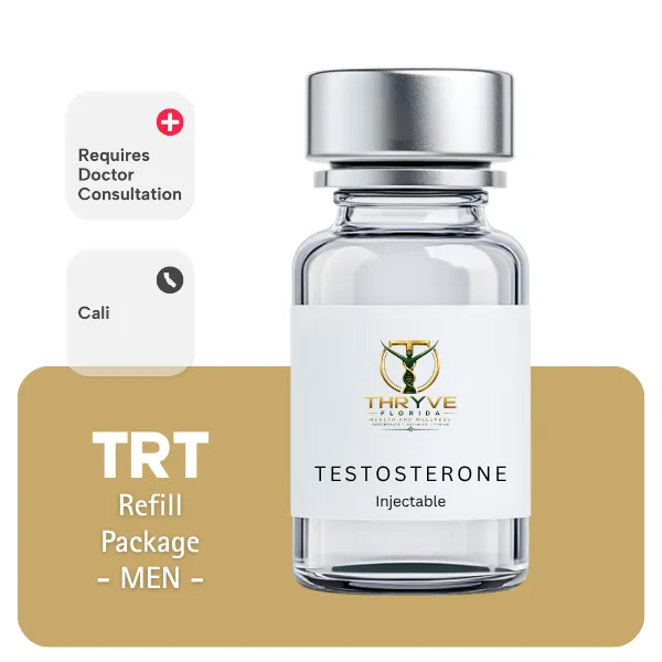 TRT CALI  Men's Refill Package 60 days (Cypionate 200mg/mL 10mL + Anastrozole 24×1mg)