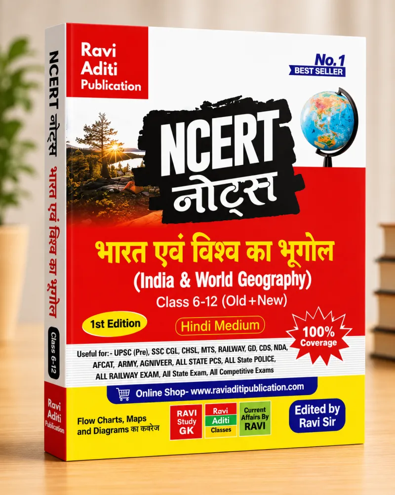 India & World Geography NCERT Notes | GK GS Book | Hindi Medium | Code- RGK 013