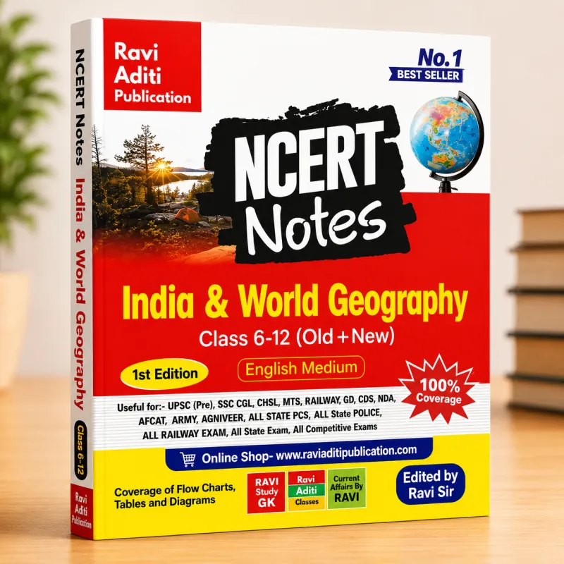 India & World Geography NCERT Notes | GK GS Book | English Medium | Code RAC 014