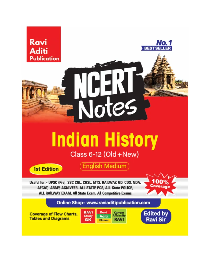 Indian History NCERT Notes | GK GS Book | English Medium | Code- RAC 010