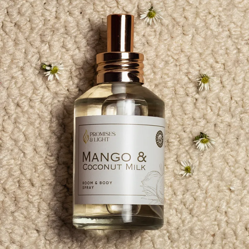 Mango & Coconut Milk Room & Body Spray – Tropical Fragrance Mist