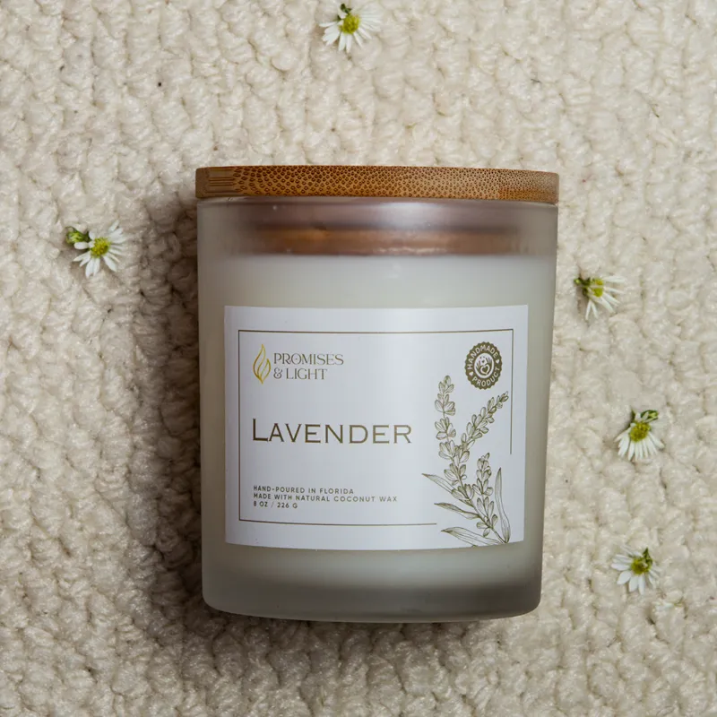 Lavender Candle – 8 Oz Relaxing Aromatherapy Candle