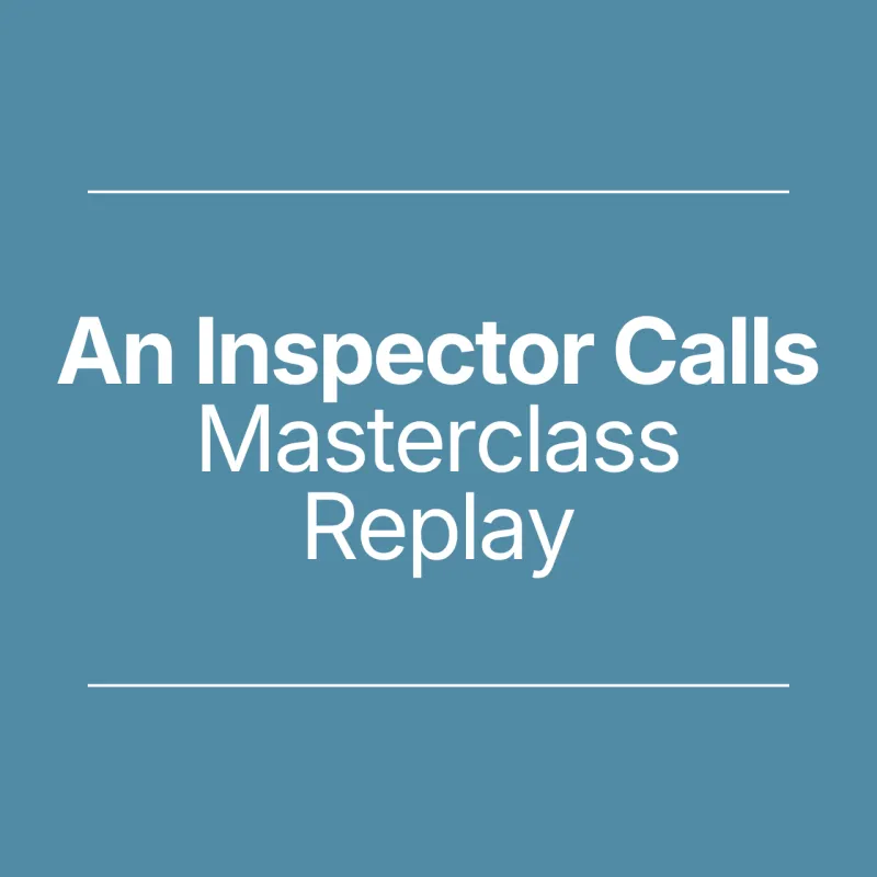 GCSE English Literature Masterclass: An Inspector Calls Replay