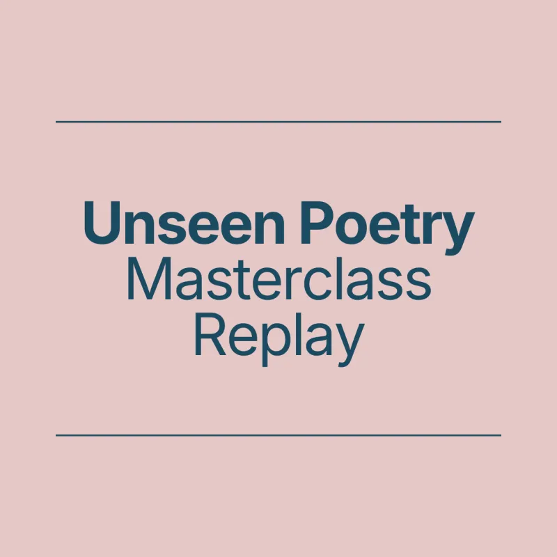GCSE Poetry: Unseen Poetry Replay
