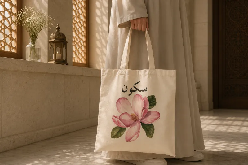 SUKOON FLORAL TOTE BAG