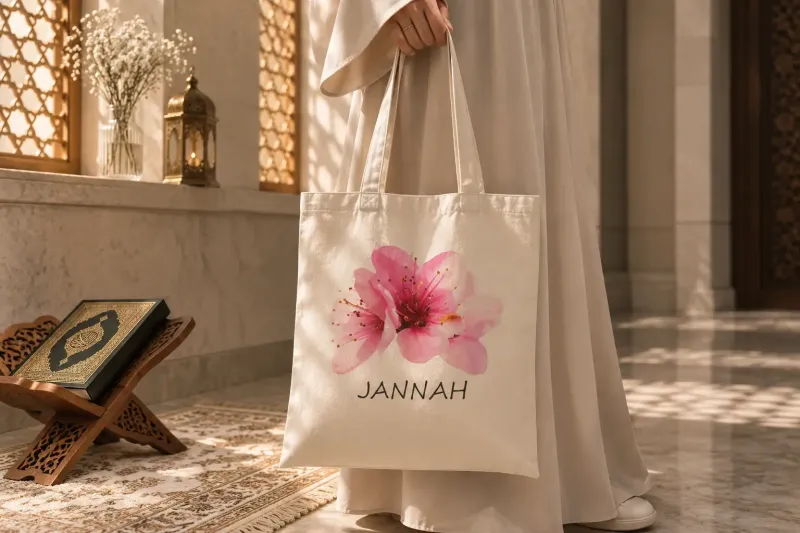 BLOSSOMING JANNAH TOTE BAG