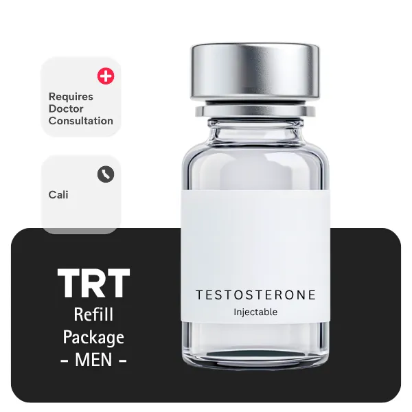 TRT CALI  Men's Refill Package 60 days (Cypionate 200mg/mL 10mL + Anastrozole 24×1mg)