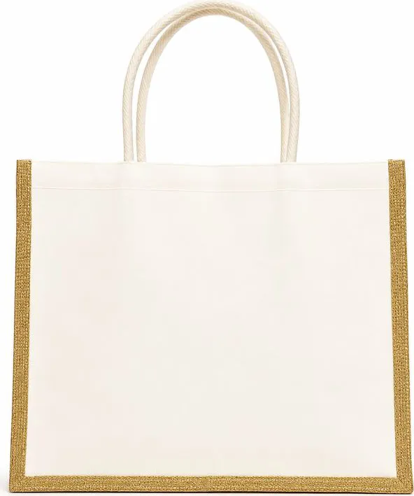 BROWN TRIM CANVAS BAGS