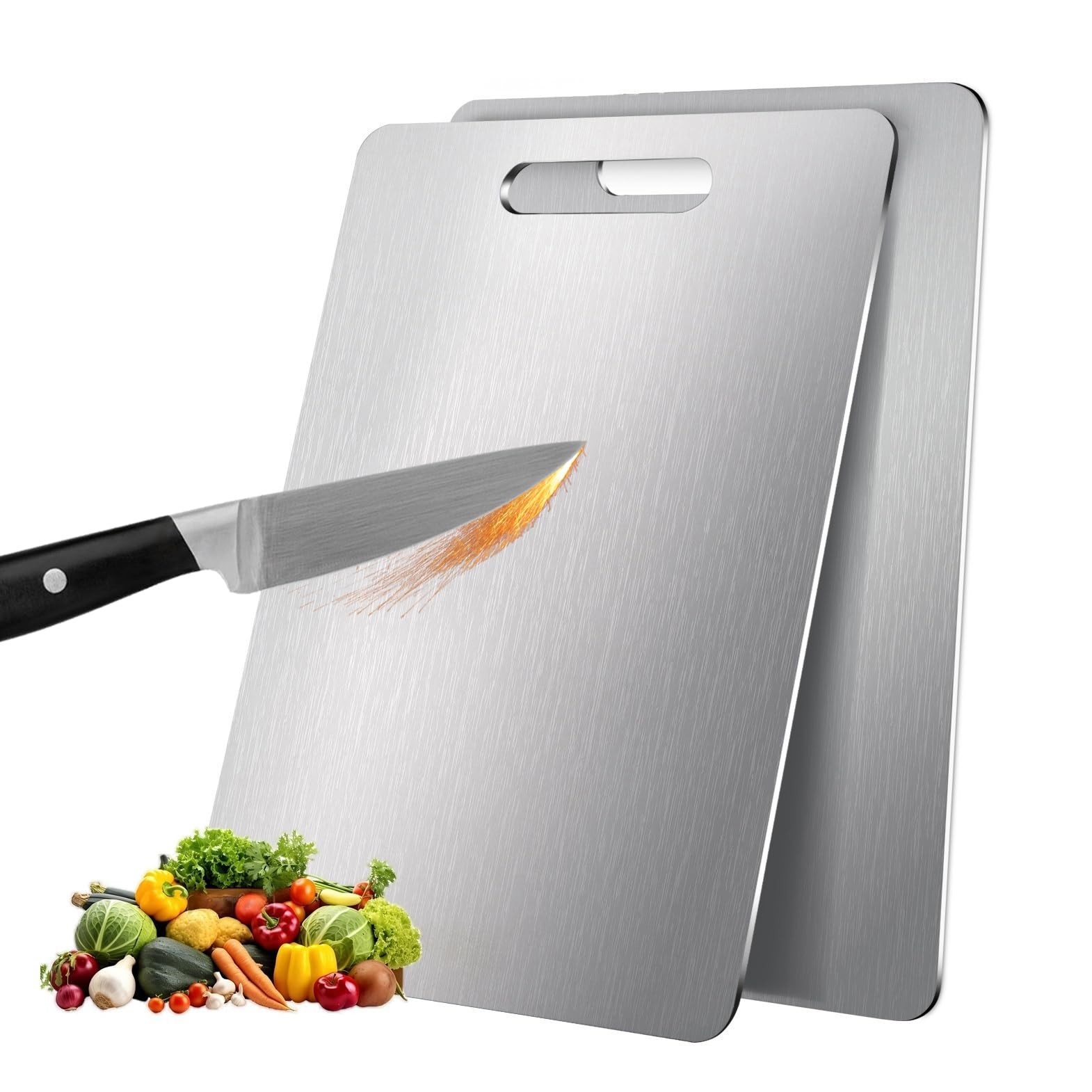 2-Pack Pure Titanium Cutting Boards