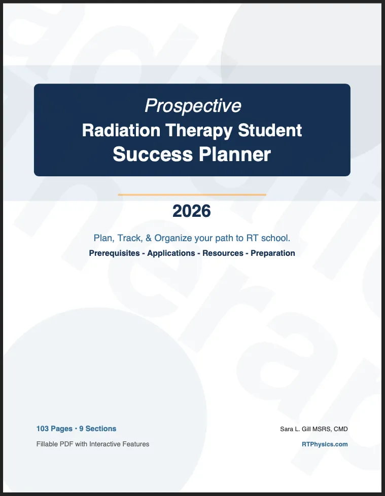Radiation Therapy Prospective Student Planner