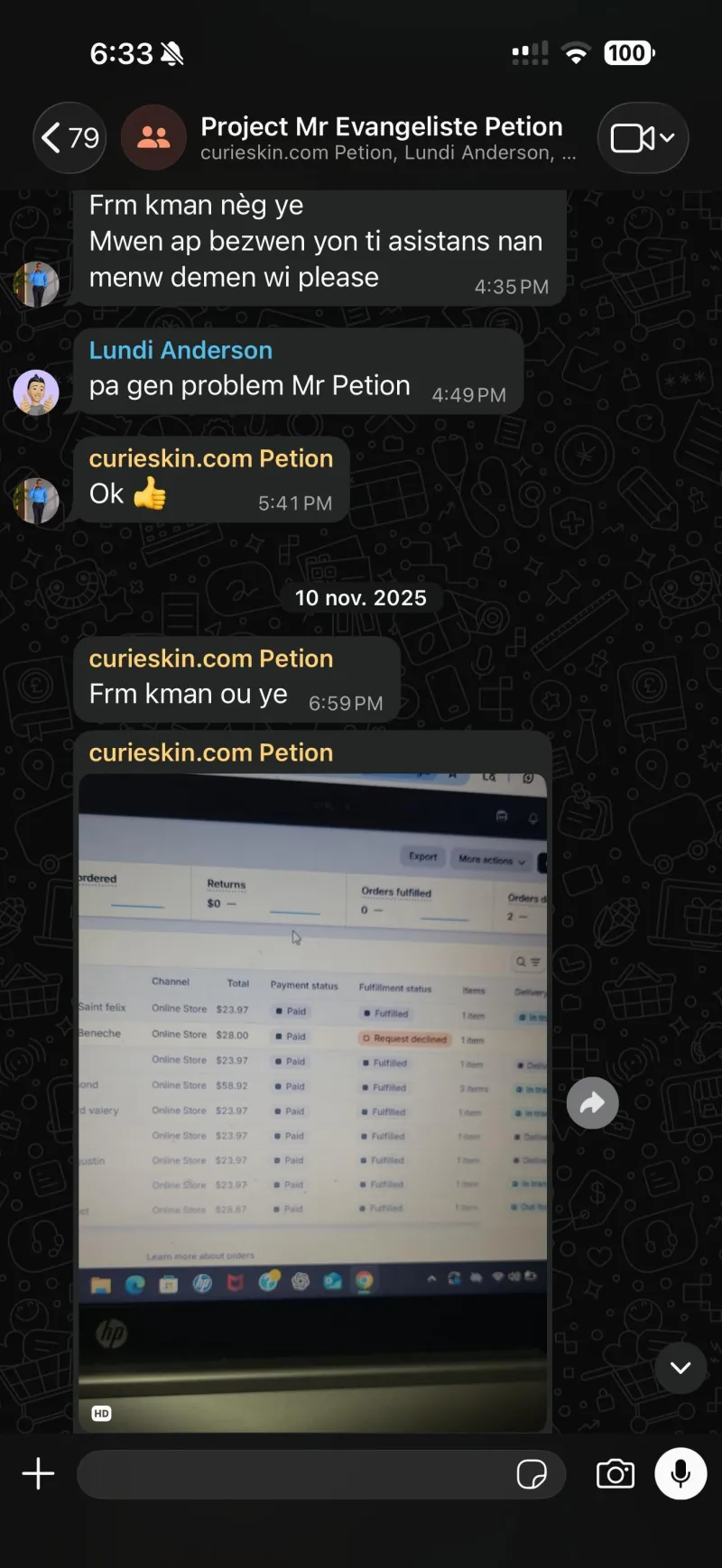 Echanj sou pwojè Petion