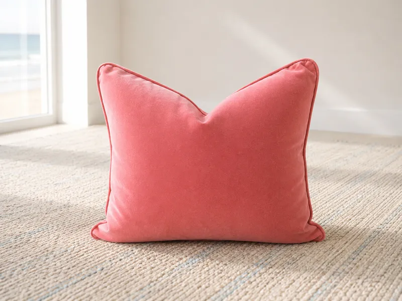 Seabreeze Pillow Collection -  Soft Coral Pink