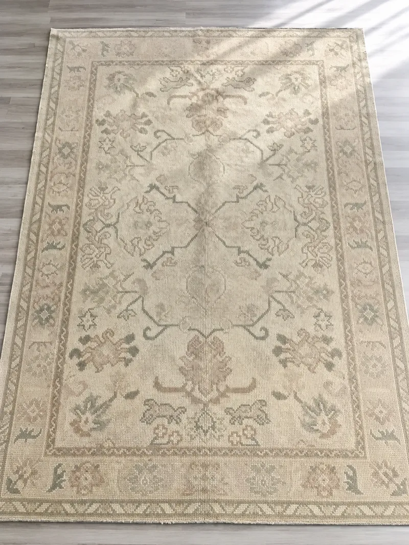 The Sedef Hand-Knotted Oushak Rug
