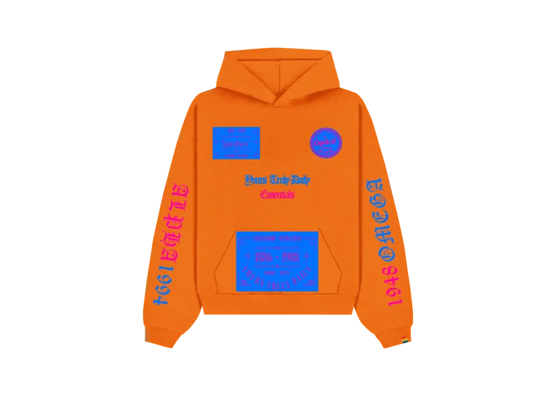 Yours Truly Daily SP2 Essentials Orange Hoodie