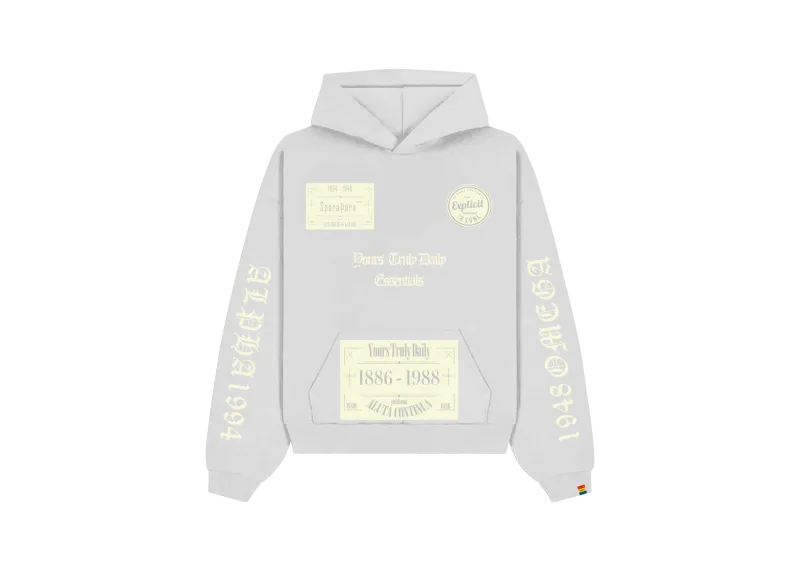 Yours Truly Daily SP2 Essentials Grey Hoodie