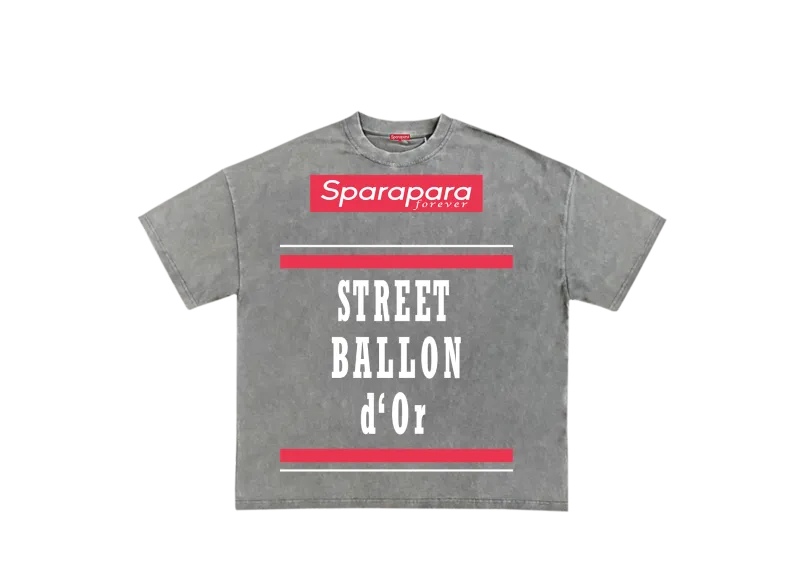 Street Ballon d'Ors Message T-Shirt Grey