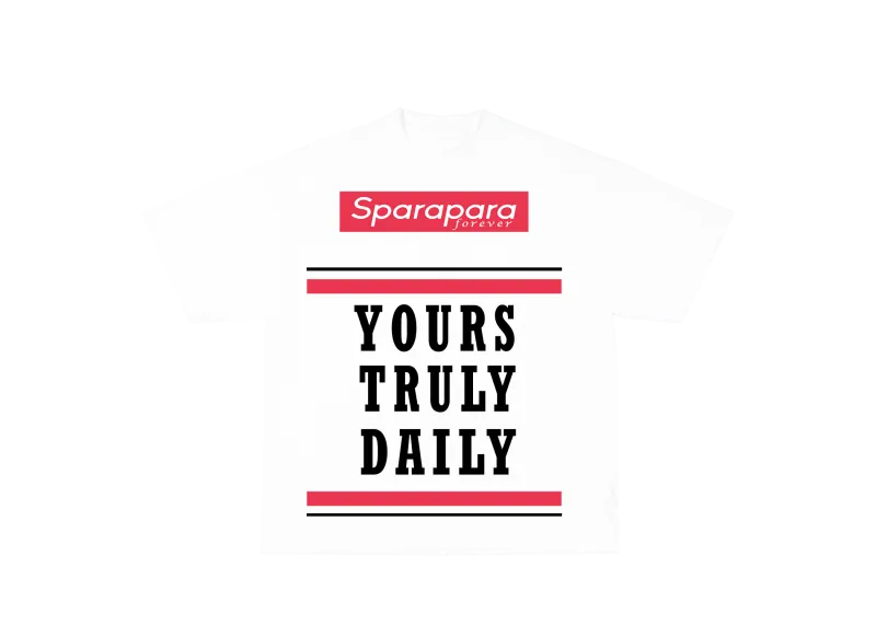 Yours Truly Daily Message T-Shirt White
