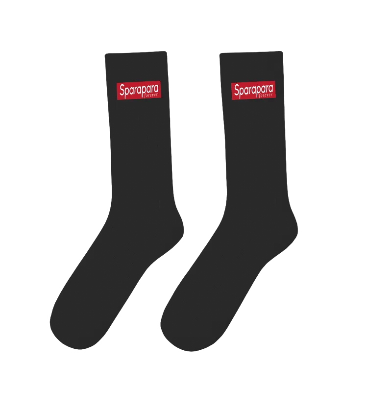 Box Logo Socks Black