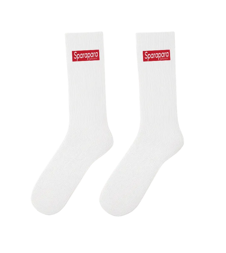Box Logo Socks White 