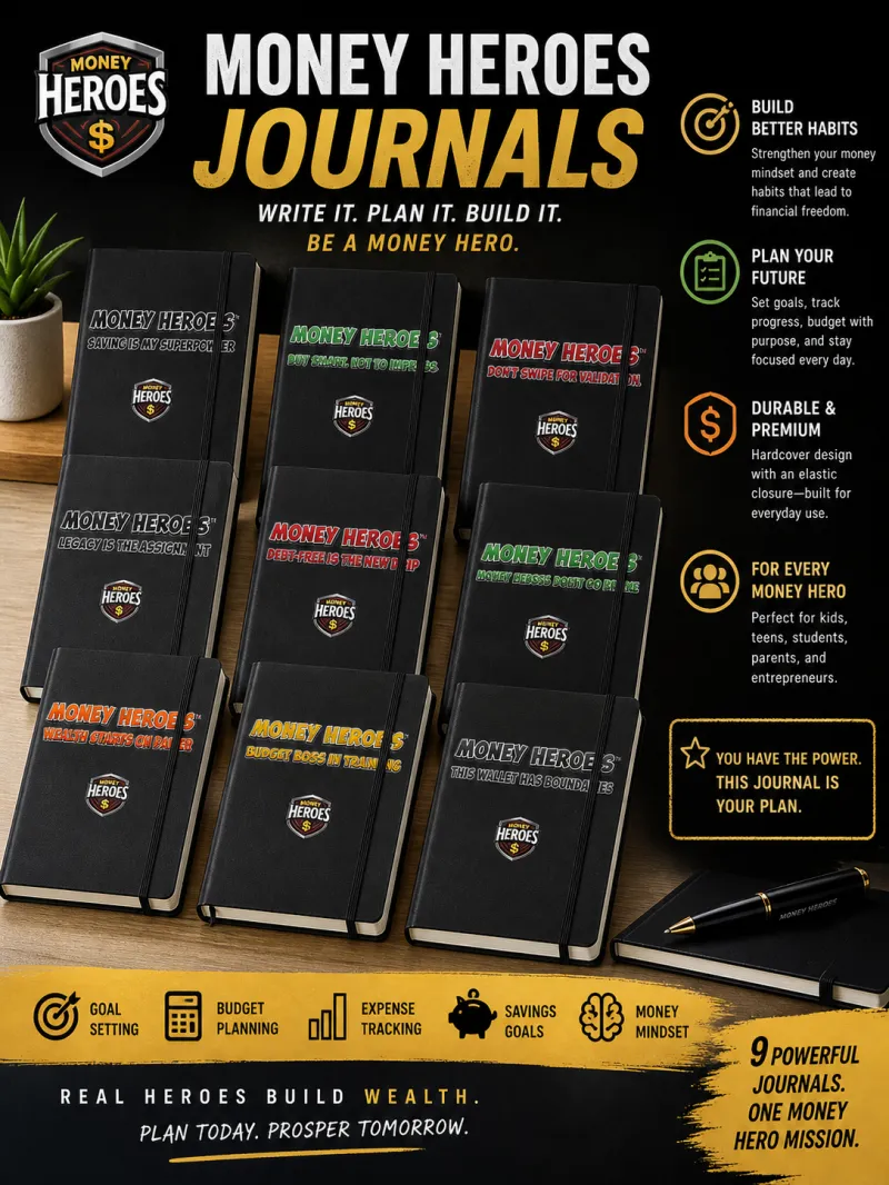 Money Heroes Journal — Build the Habit. Write the Plan.