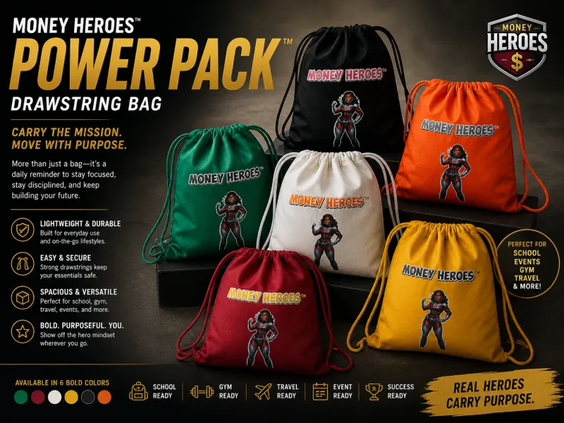 Power Pack Drawstring Bags