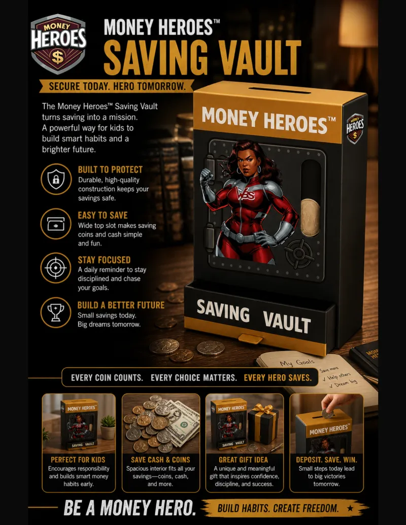 Money Heroes Saving Vault