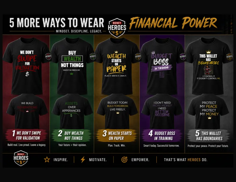 Money Heroes™ Financial Power T-Shirt Collection
