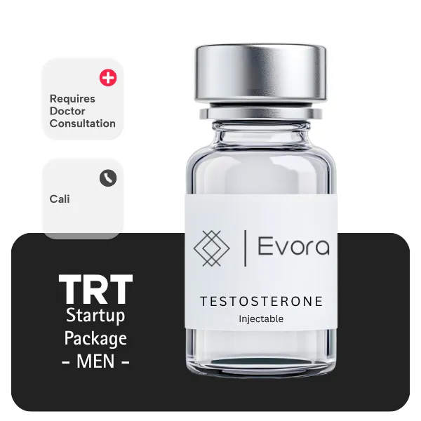 TRT CALI Men's Startup Package 60 days (Consult, Labs, Cypionate 200mg/mL 10mL + Anastrozole 24×1mg)