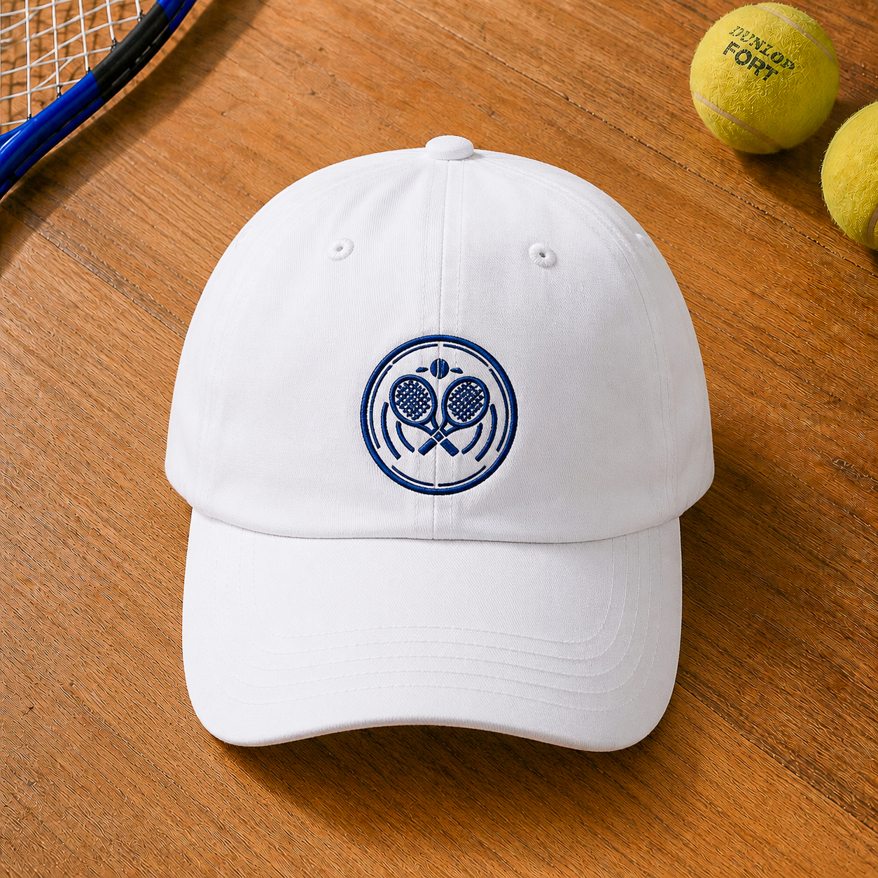 Deux le Jeu Tennis Pet Wit – Premium Bamboe Cap
