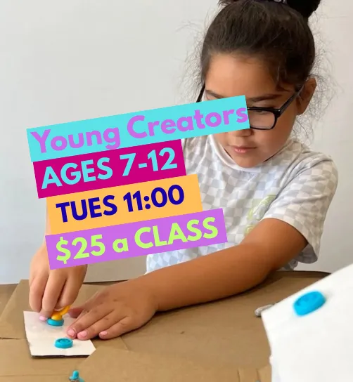 STEAM-based crafting Art classes Ages 7-12 Tues 11:00am -11:45am (8wk Session - Classes $25 each!)