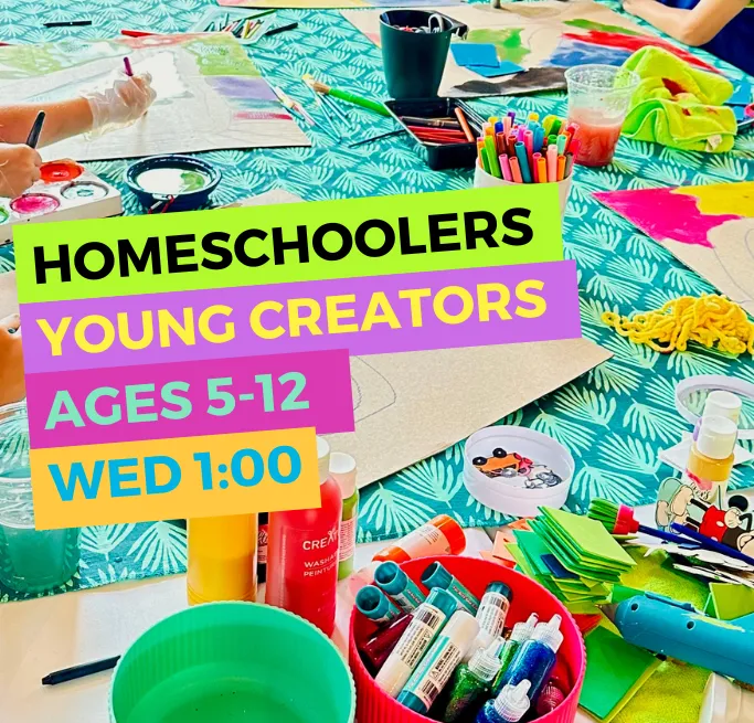 Homeschool STEAM-based art crafting club - 1p (Aug. 5-Sept. 30) 