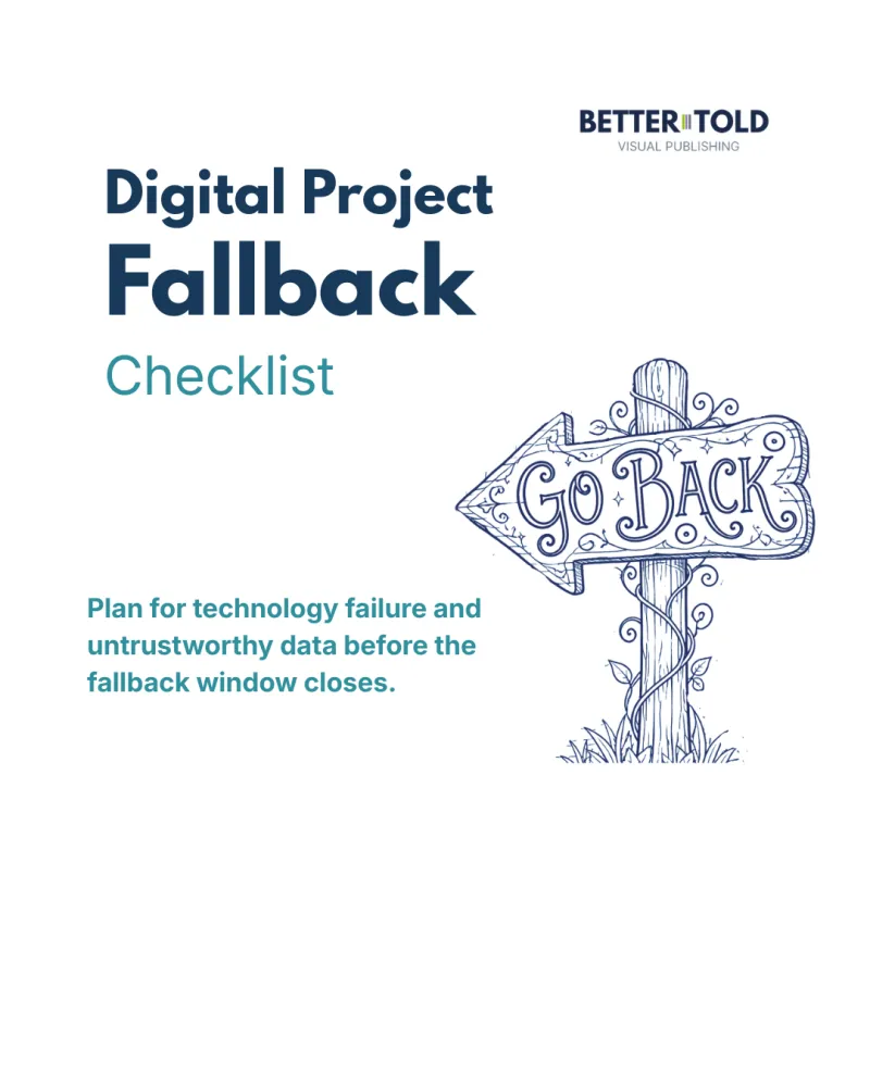 Digital Project Fallback Checklist