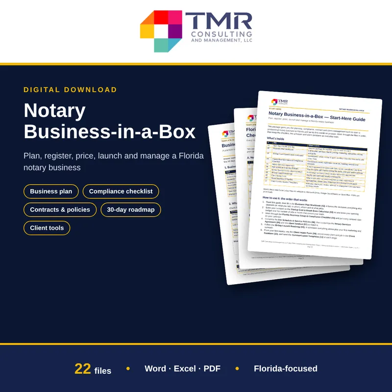 Notary Business-in-a-Box