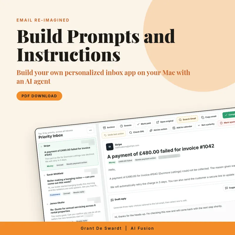 Email Re-imagined - Build Prompts and Instructions