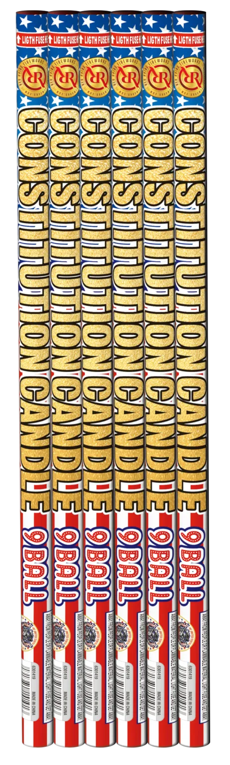 9 Shot Constitution Candle, 6 per pack
