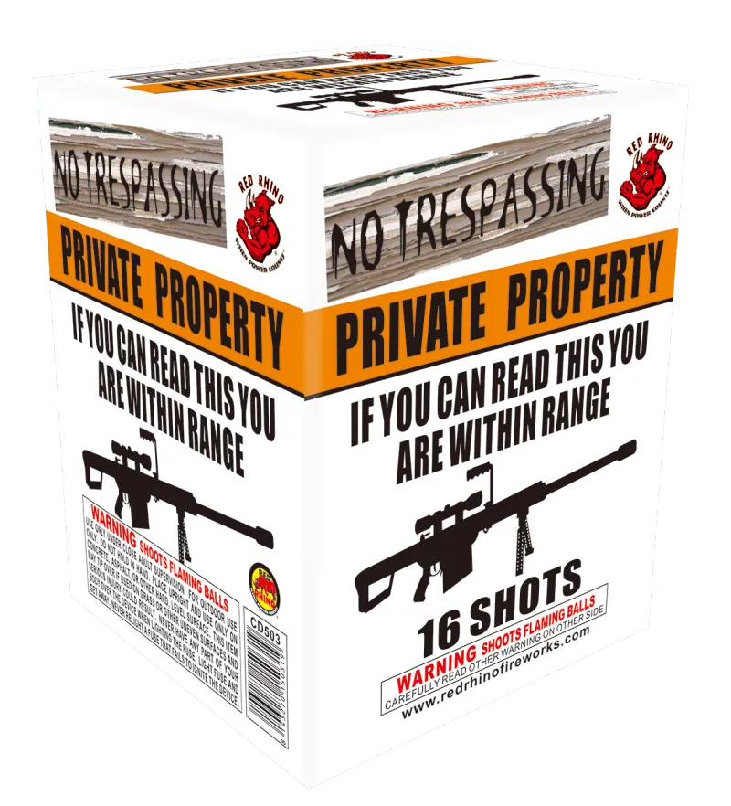 No Trespassing 16 shot