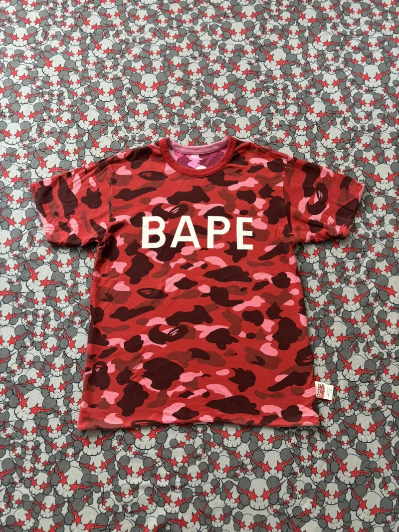 05' Bape N.E.R.D/Pink Camo Reversible Tee