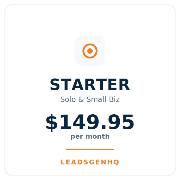 LeadsGenHQ Provider Access — Starter