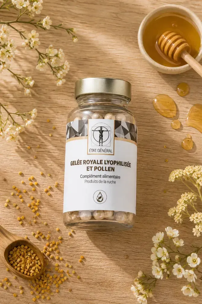 Gelée Royale lyophilisée et pollen