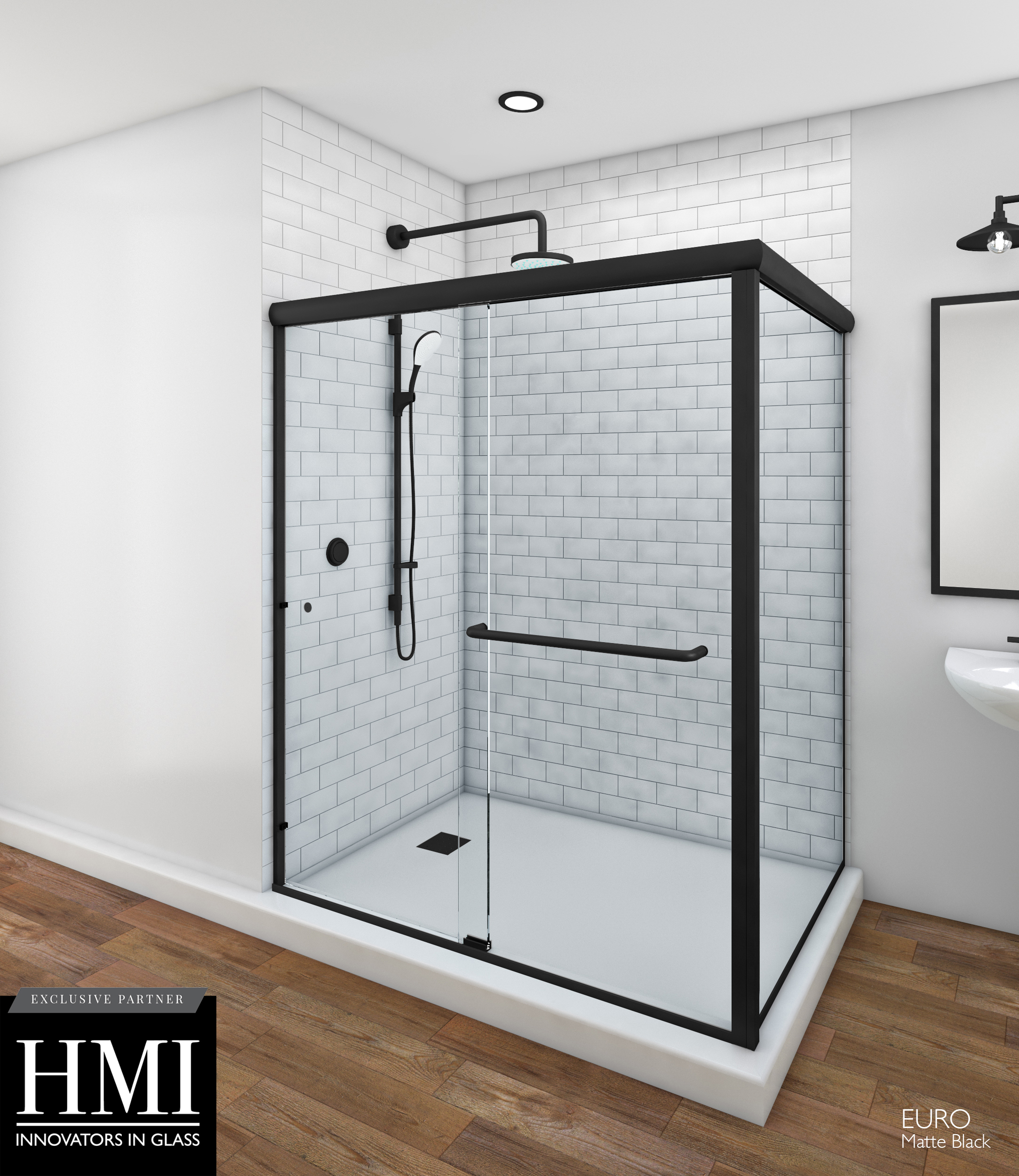 Heavy Euro - Shower Door Installation Kit