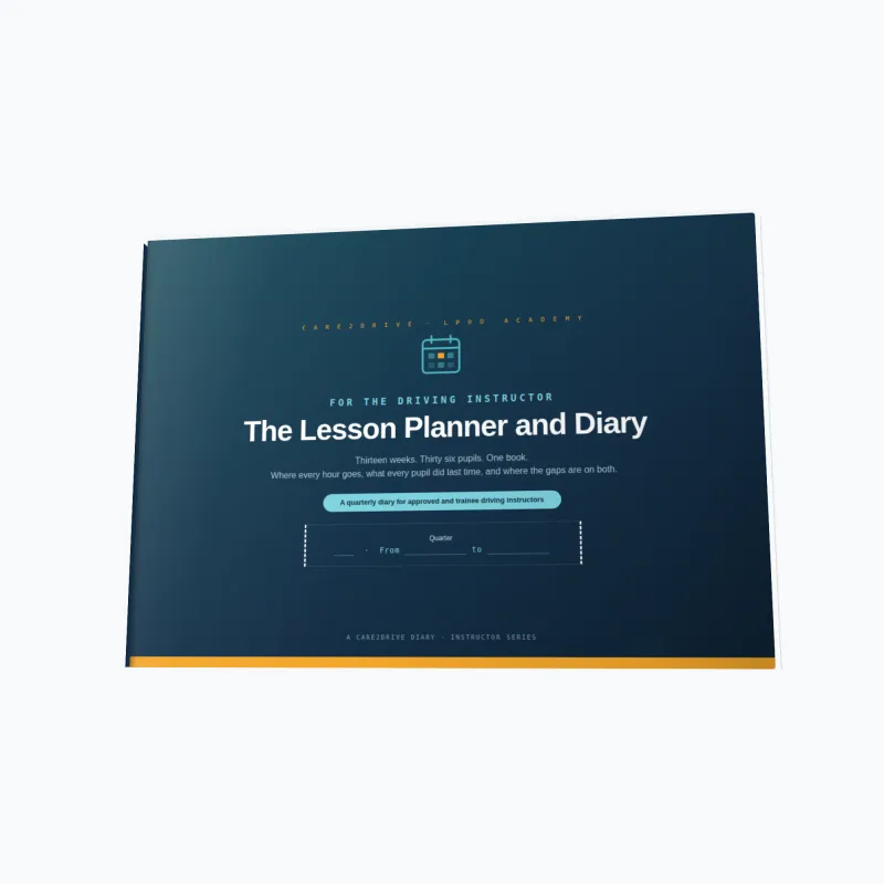 Lesson Planner And Diary For Driving Instructors 