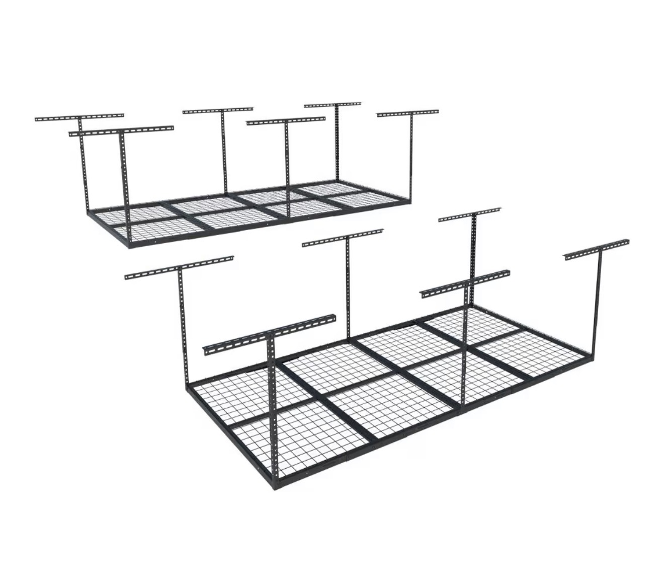 (2-Pack) Overhead Garage Storage Rack (4x8 ft)