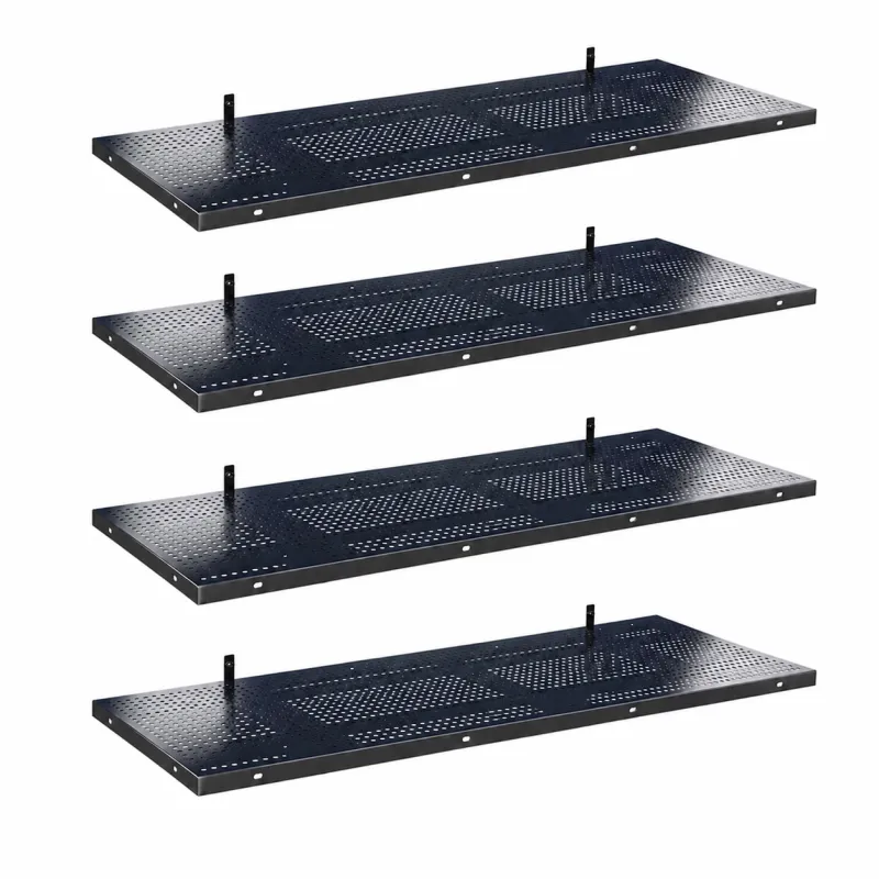 (4-Pack) Heavy Duty Wall Shelving (4ft long x 1.5ft wide each)