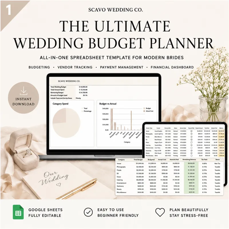 The Scavo Wedding Budget Planner