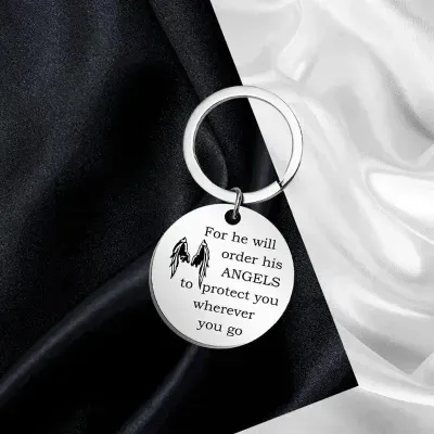 Stainless Steel Inspirational Keychains