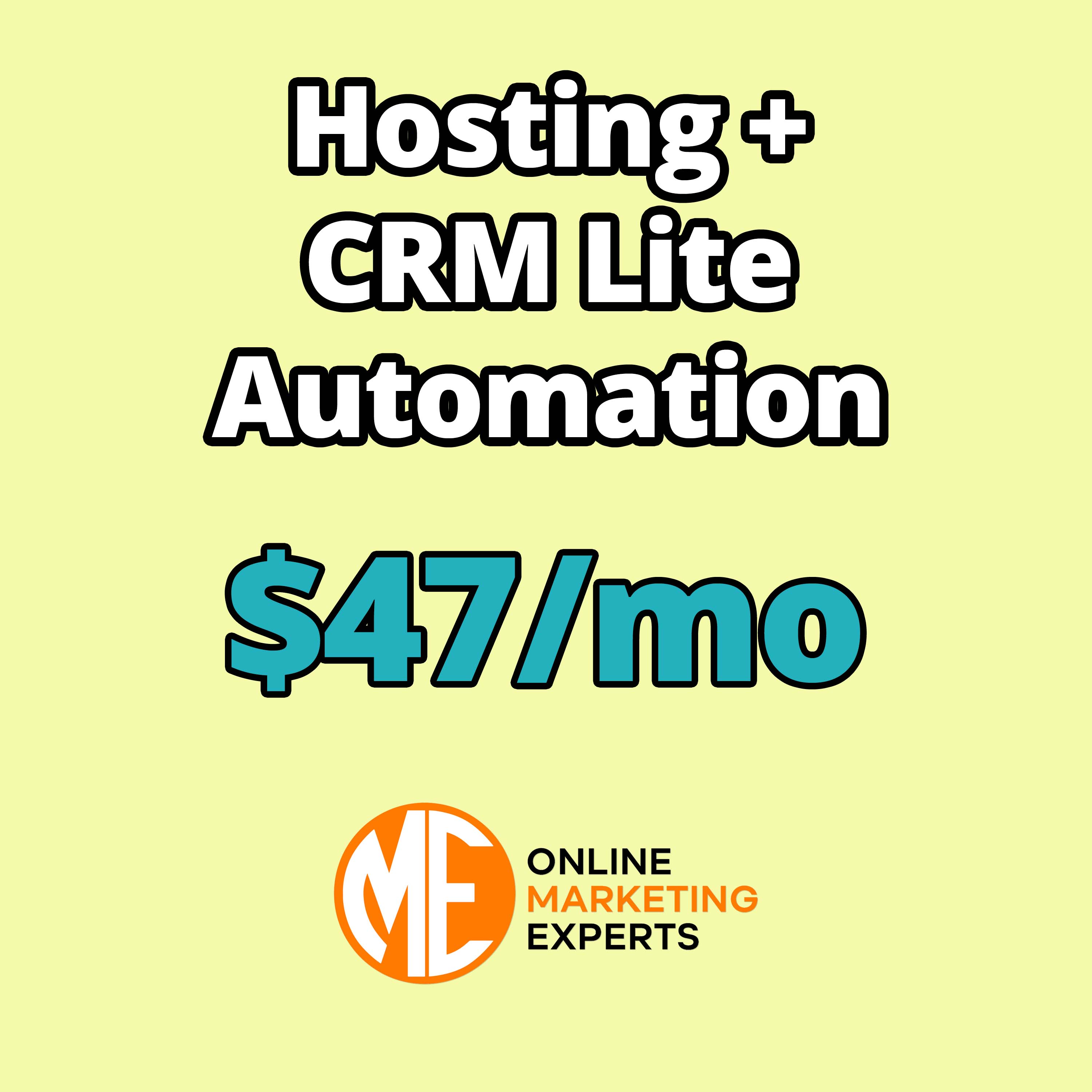 Website Hosting + CRM Lite $47