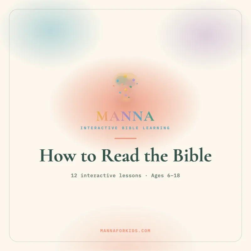 MANNA — How to Read the Bible