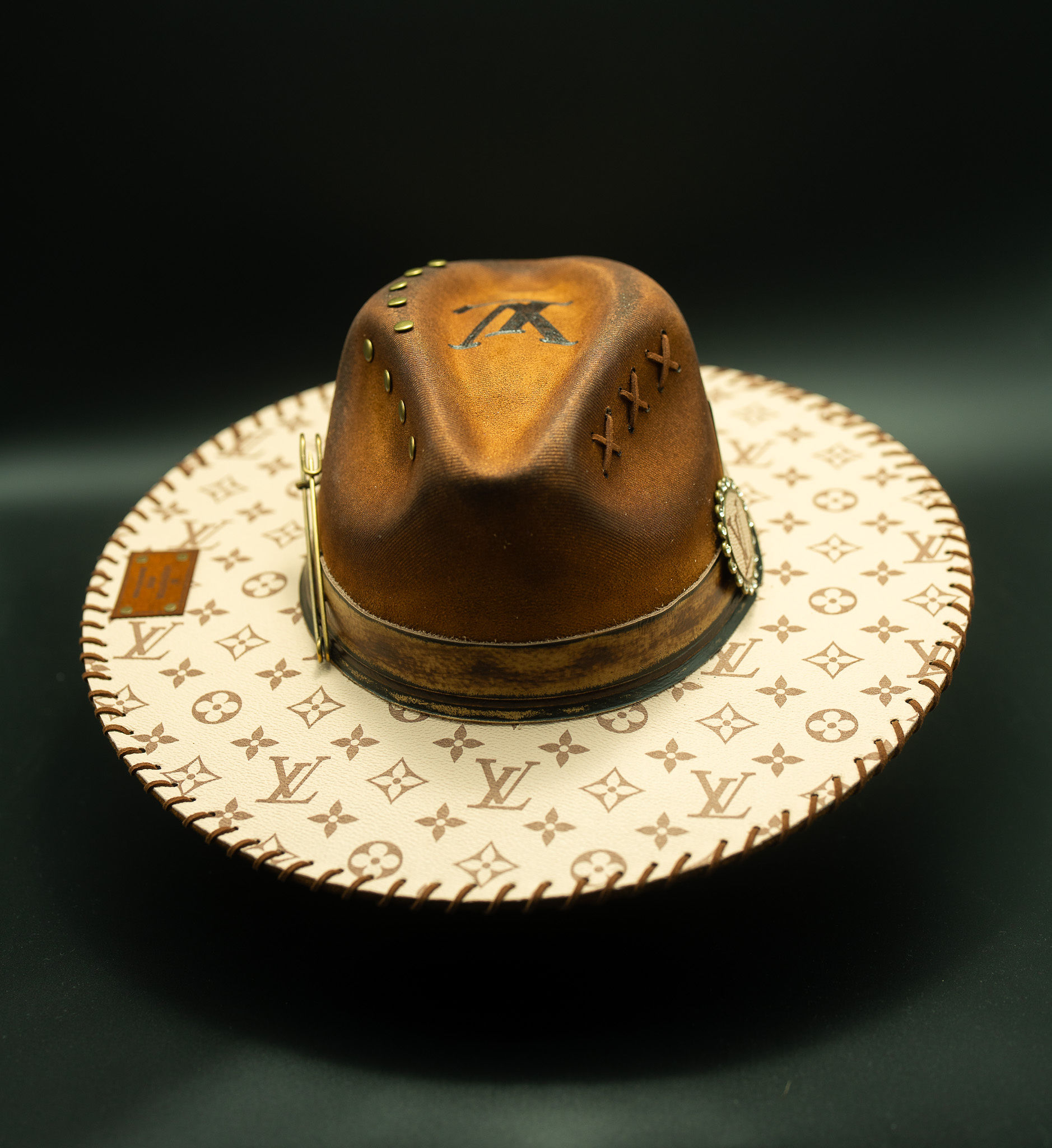 Cream and Cognac — handmade custom fedora by Swaghatz