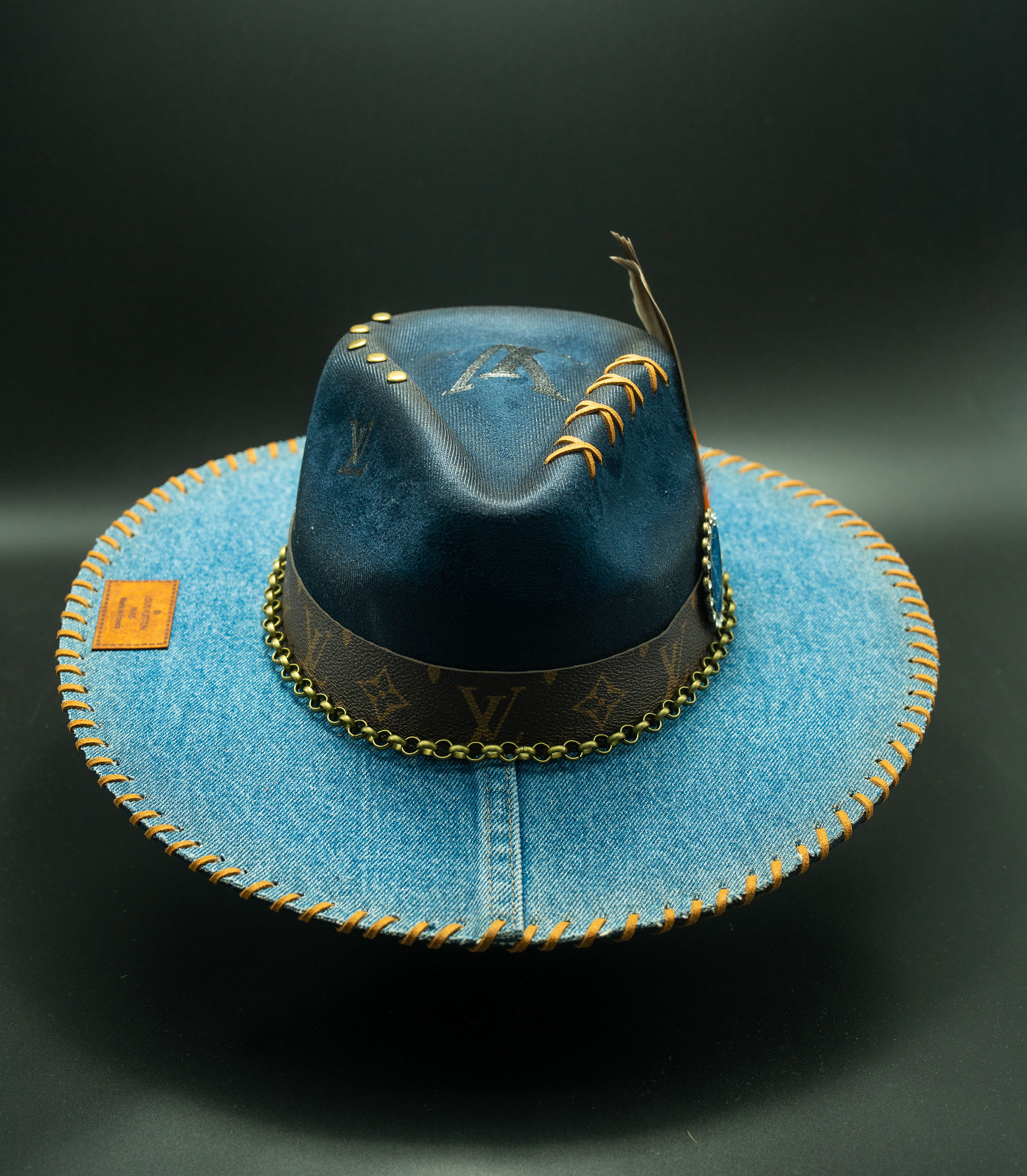 Blue Collar Luxury — handmade custom fedora by Swaghatz